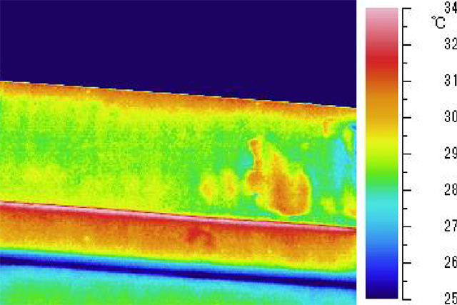 赤外線サーモグラフィによるコンクリートのうき調査